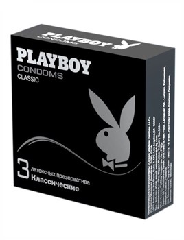 Презервативы Playboy Classic (классические), 3 шт