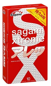 Презервативы SAGAMI Xtreme Feel Long 10шт. (Ультрапрочные)