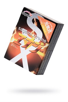 Презервативы Sagami Xtreme Energy с ароматом энергетика - 3 шт