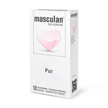 Презервативы Masculan Pur Ультратонкие с увеличенным количеством смазки, 10 шт.