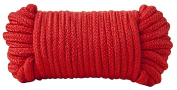 Красная хлопковая верёвка Bondage Rope 33 Feet, 10 м 520047