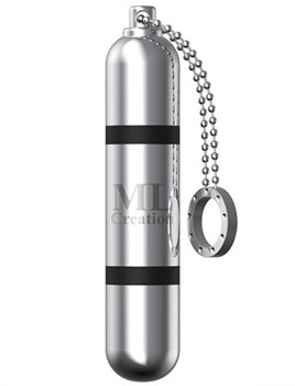 Мини-вибратор на цепочке Glittering Bullet (Серебро) ML12