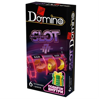 Ароматизированные презервативы DOMINO "Фруктовый слот", 6 шт 201456
