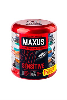 Презервативы Maxus ультратонкие в железном кейсе - 15 шт. 0901-016