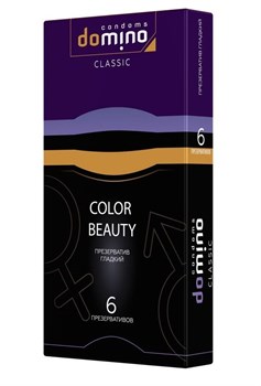 Разноцветные презервативы DOMINO Classic Colour Beauty, 6 шт 222577