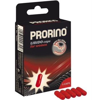 Возбуждающее средство для женщин PRORINO Libido Caps, 5 капсул 78401