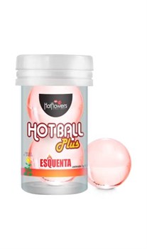 Возбуждающий лубрикант HOT BALL PLUS в виде двух шариков (Разогревающий) HC590