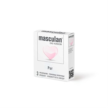 Презервативы Masculan Pur Ультратонкие с увеличенным количеством смазки, 3 шт. 11639