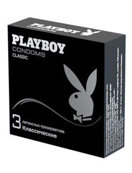 Презервативы Playboy Classic (классические), 3 шт PB32