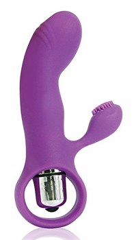Вибромассажер точки G с клиторальным стимулятором Cosmo CSM23049