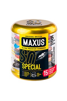 Презервативы Maxus точечно-ребристые в железном кейсе - 15 шт. 0901-015