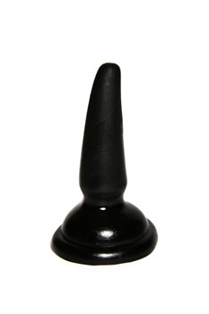 Черная анальная втулка с широким основанием, 11х3 см 65002BUSB