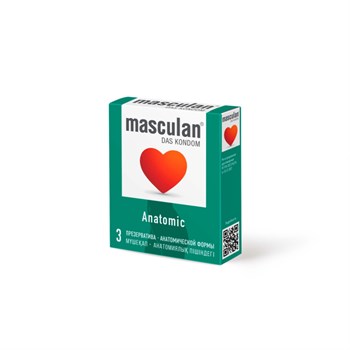 Презервативы Masculan Anatomic Анатомические, 3 шт. 11180