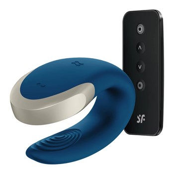 Парный вибратор Satisfyer Double Love с возможностью управления через пульт и приложение J2008-17BLUE