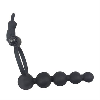 Эрекционное кольцо с анальным стимулятором Cockring and Anal Pleasure SEM55059
