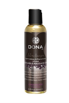 Массажное масло для поцелуев с феромонами DONA "Шоколадный мусс", 110 мл JO40537