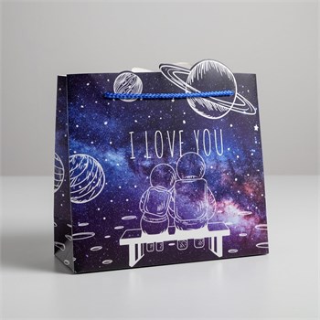 Пакет подарочный «I love you», 25 × 26 × 10 см 5266624