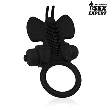 Эрекционное виброкольцо с бабочкой Sex Expert SEM-55207