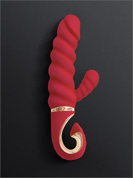 Gvibe Gcandy Mini - Витой вибратор с клиторальным стимулятором, 19х3.5 см FT10578