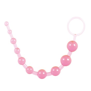 Анальные шарики на жесткой связке Thai toy beads, 25 см TOY9259