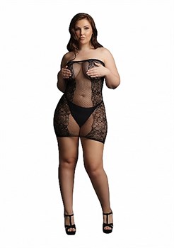 Миниплатье без бретелек DES025BLKOSX