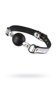 Кляп кожаный Sitabella серебристый 3005-16