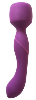 Нагреваемый двусторонний вибромассажер Heating Wand с нагревом, 22 см 1018-03lola