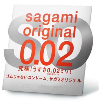 Ультратонкий полиуретановый презерватив Sagami Original 0.02, 1 шт 143160