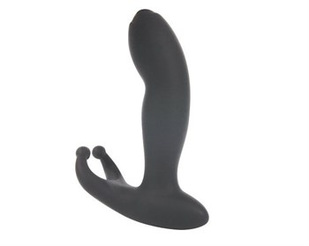 Чёрный массажёр простаты с вибрацией Activator Of Male Power, 14х3 см SEM55054