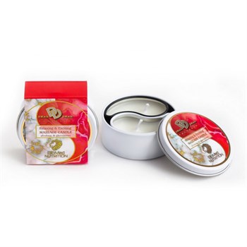 Массажная свеча Relaxing & Exciting Massage Candle Клубника в сливках, 30 мл BMN0070