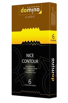 Презервативы с рёбрышками DOMINO Classic Nice Contour, 6 шт 61862