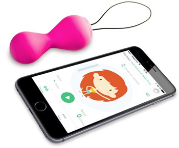 Вагинальные шарики Hi-Tech с персональным тренером вагинальных мышц Gballs 2 App FT10127