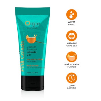 Съедобный интимный гель Orgie Lube Tube Cocktail Pina Colada, 50 мл O17199