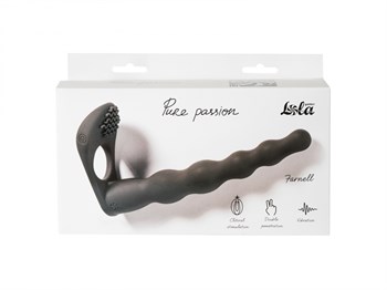 Вибронасадка для Двойного Проникновения Pure Passion Farnell Black 1203-01lola-1