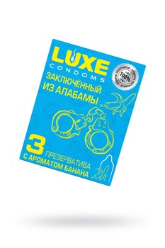 Презервативы LUXE TRIO «Заключенный из Алабамы», банан, З шт. LT024