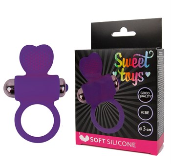 Фиолетовое виброкольцо Sweet Toys ST-40133-5