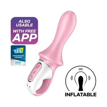 Расширяющийся вибромассажер Air Pump Booty 5 Connect App 4038551