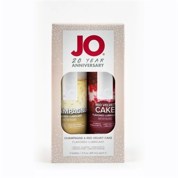 Лимитированый набор из лубрикантов "JO": Шампанское/Champagne 60 mL + Красный бархат/Red Velvet Cake JO33505