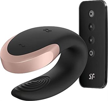 Парный вибратор Satisfyer Double Love управлением через пульт и приложение (черный) J2008-17BLK