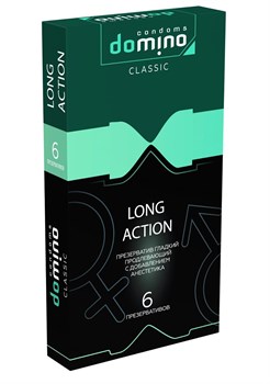 Презервативы с пролонгирующим эффектом DOMINO Classic Long action, 6 шт 235066
