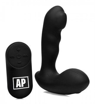 Чёрный стимулятор простаты Alpha-Pro, 11,9х3,3 см XRAG151