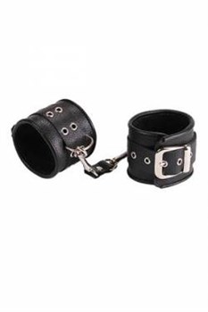 Наручники кожаные черные 3050-1BXSIT