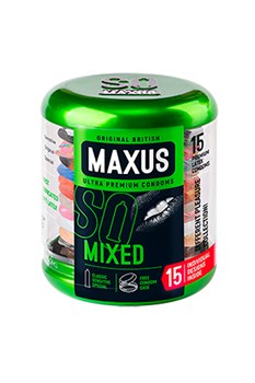 Презервативы Maxus набор mixed в железном кейсе - 15 шт. 0901-014