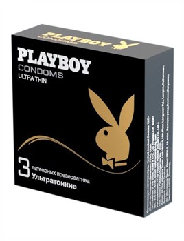 Презервативы Playboy Ultra Thin (Ультратонкие), 3 шт PB31