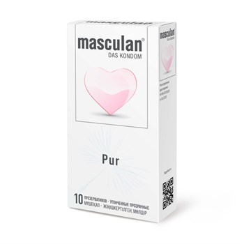 Презервативы Masculan Pur Ультратонкие с увеличенным количеством смазки, 10 шт. 11608
