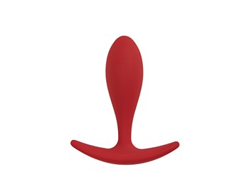 Бордовая анальная пробка Lito (L), 9,5х2,9 см 106133