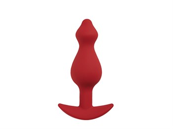 Бордовая анальная пробка Libra (S), 9х2,8 см 106153-S