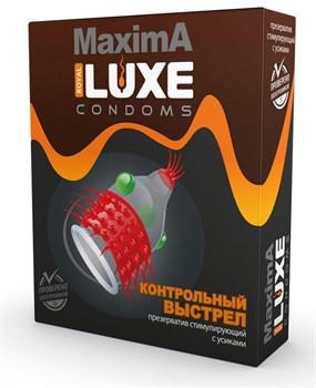 Презерватив стимулирующий LUXE Maxima "Контрольный Выстрел" 3207