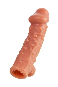 Насадка на член с отверстием для мошонки Cock Sleeve 002 Size L - 17,6 см CS.002-L