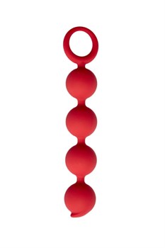 Анальная цепочка Appulse (красная), 13х2,5 см 105509
